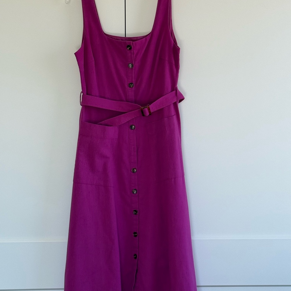FRNCH Pink Sleeveless Midi Sundress